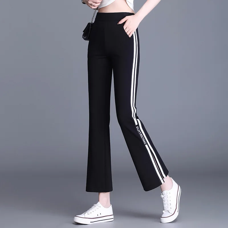 Nine-point Flared Pants Women's Sports Flared Pants 2022 Summer New Black Casual Pants Elastic Thin Women's Pants Wholesale
Nine-point Flared Pants Women's Sports Flared Pants 2022 Summer New Black Casual Pants Elastic Thin Women's Pants Wholesale