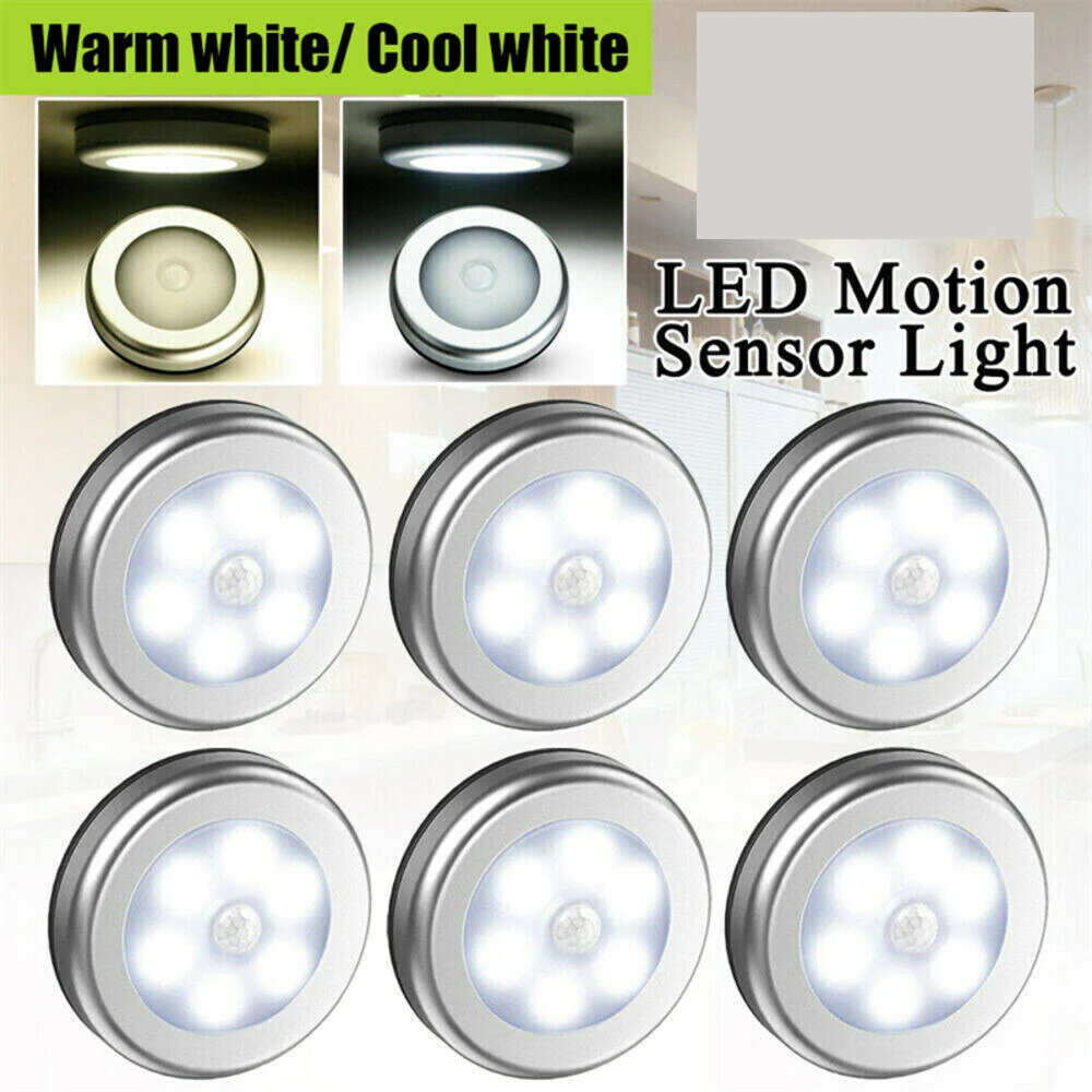 Wireless Round Motion Sensor LED Night Light Battery Powered Cabinet Night Lamp Bedside Lights For Bedroom Home Closet Lighting
Wireless Round Motion Sensor LED Night Light Battery Powered Cabinet Night Lamp Bedside Lights For Bedroom Home Closet Lighting