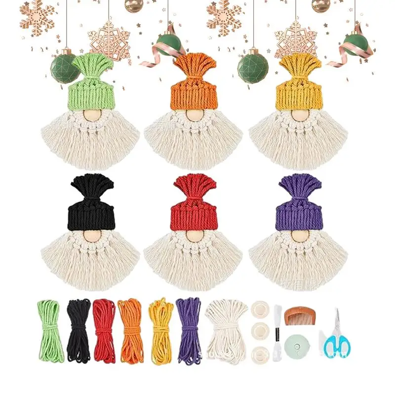 Christmas Macrame DIY Kit Macrame DIY Kit For Beginners Decorative Gnomes Creative Gifts For Walls Schoolbags Christmas Tree Car
Christmas Macrame DIY Kit Macrame DIY Kit For Beginners Decorative Gnomes Creative Gifts For Walls Schoolbags Christmas Tree Car