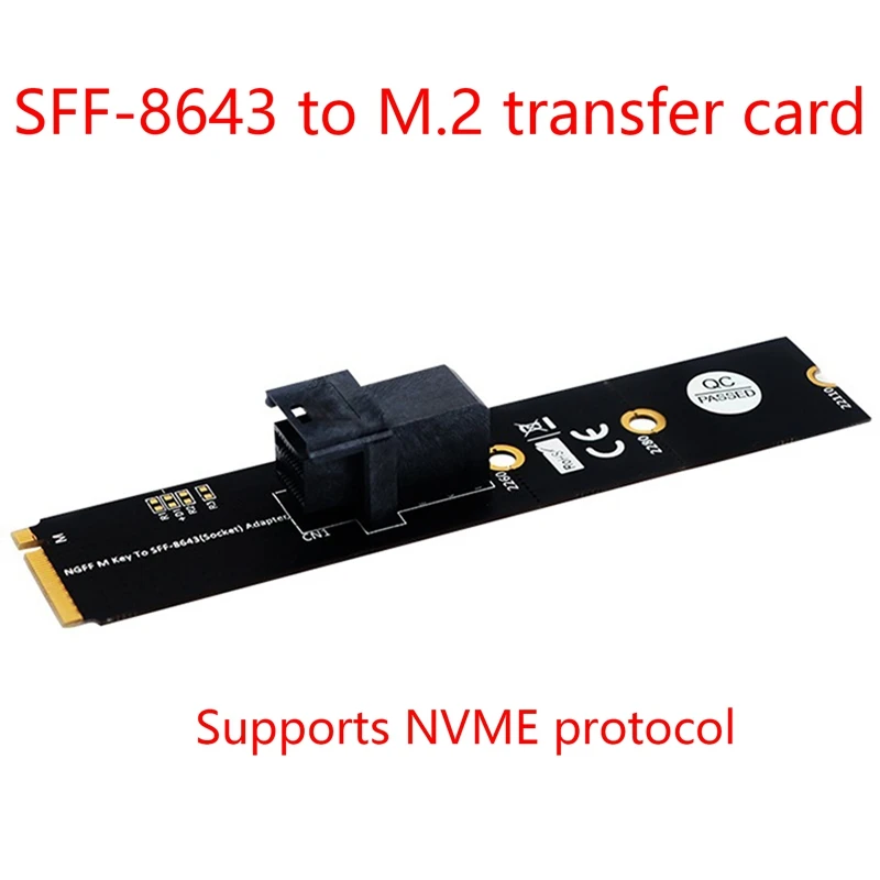 M.2 NVME To SFF-8643 Adapter Card SFF-8643 To M.2 M Key Riser Card NVME SSD Adapter Support For SSD
M.2 NVME To SFF-8643 Adapter Card SFF-8643 To M.2 M Key Riser Card NVME SSD Adapter Support For SSD