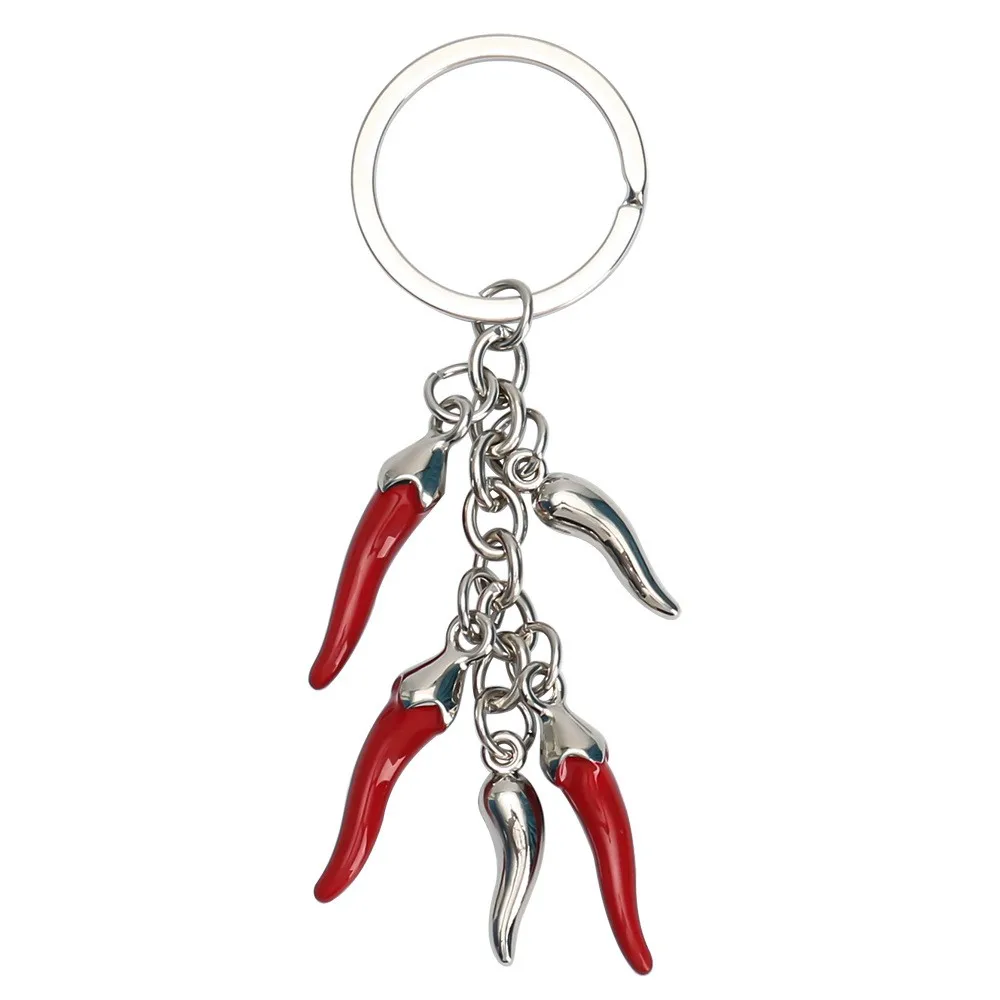 Cute Red Chili Pepper Keychain Alloy Keychain Creativity Fashion Decoration Accessories Chili Model Key Chain Ring
Cute Red Chili Pepper Keychain Alloy Keychain Creativity Fashion Decoration Accessories Chili Model Key Chain Ring