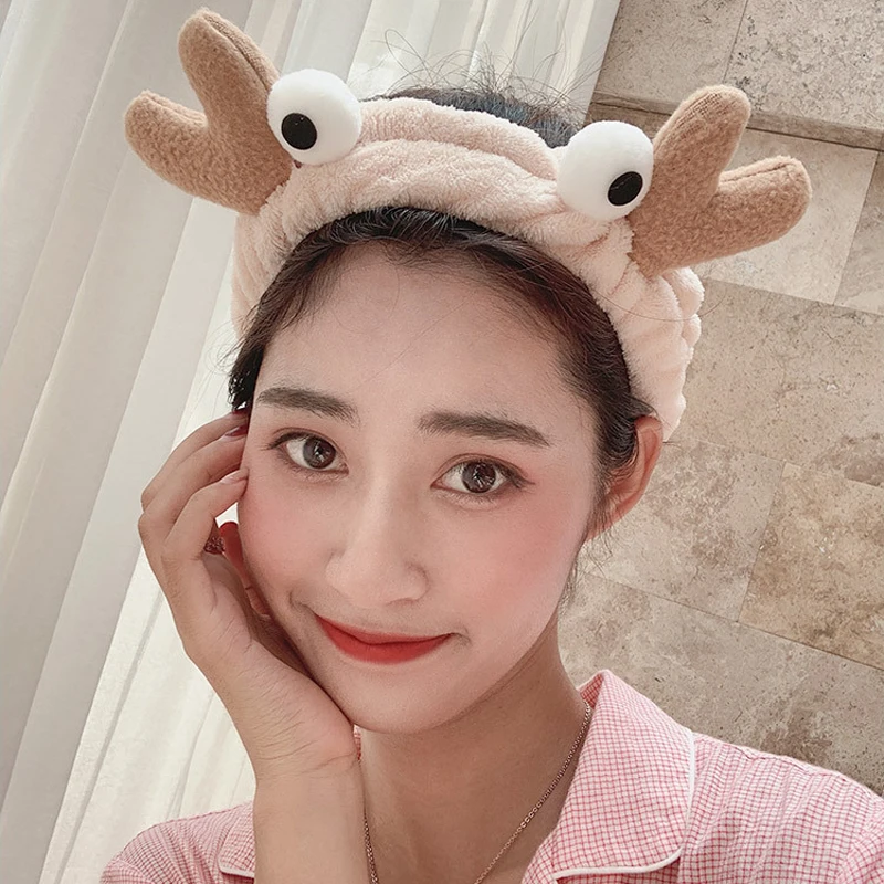 Women Cute Wash Face Headband Plush Cotoon Crab Eye Hairbands Elestic Hoop Cosplay Turban Accessories For Girls Make Up Headwear
Women Cute Wash Face Headband Plush Cotoon Crab Eye Hairbands Elestic Hoop Cosplay Turban Accessories For Girls Make Up Headwear