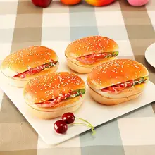 1Pc Simulation Model Ornaments Fake Cake Bakery High Artificial Hamburger Room Photography Props Christmas Window Decoration