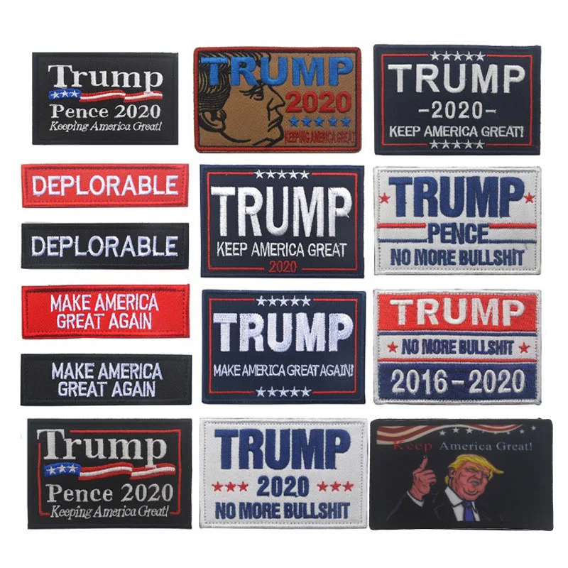 Donald Trump Embroidery Badge Patch Emblem Tactical Armbands Clothes Accessories Make America Great Again Patches
Donald Trump Embroidery Badge Patch Emblem Tactical Armbands Clothes Accessories Make America Great Again Patches