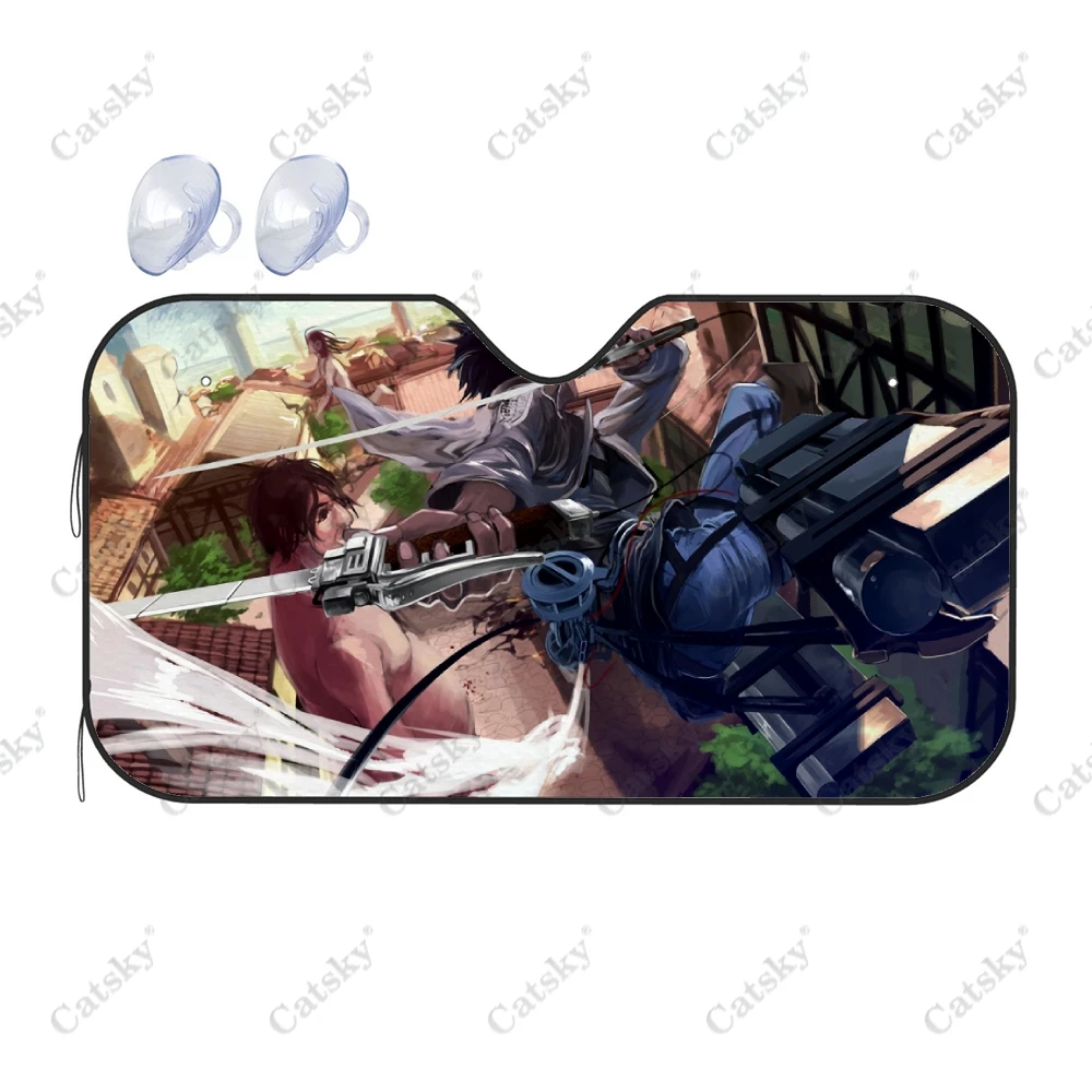 Автомобильный козырек для лобового стекла Эрена йера, аниме Защита от солнца на лобовое стекло, отражатель тепла, защита от УФ-лучей 
Автомобильный козырек для лобового стекла Эрена йера, аниме Защита от солнца на лобовое стекло, отражатель тепла, защита от УФ-лучей