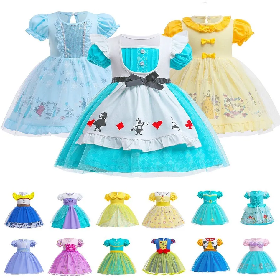 Disney Princess Dress For Baby Girl Elsa Anna Rapunzel Cosplay Costume Mermaid Alice Snow White Party Dresses Halloween Vestidos
Disney Princess Dress For Baby Girl Elsa Anna Rapunzel Cosplay Costume Mermaid Alice Snow White Party Dresses Halloween Vestidos