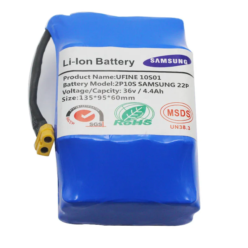 Genuine 36V 10s2p Battery Packs 4400mAh Rechargeable Lithium Ion Battery for Electric Self Balancing Scooter HoverBoard Unicycle
Genuine 36V 10s2p Battery Packs 4400mAh Rechargeable Lithium Ion Battery for Electric Self Balancing Scooter HoverBoard Unicycle