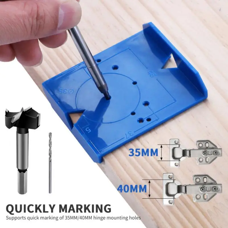 Hinge Hole Drilling Guide Set 35mm 40mm Hing Installation Jig Door Cabinet Hinge Hole Locator Woodworking Tool Kit
Hinge Hole Drilling Guide Set 35mm 40mm Hing Installation Jig Door Cabinet Hinge Hole Locator Woodworking Tool Kit