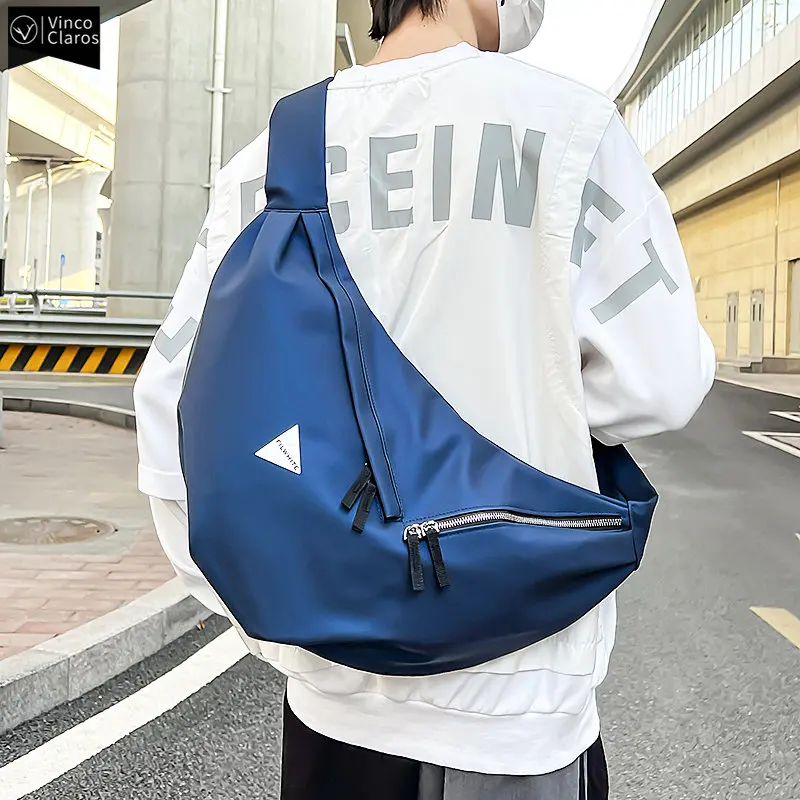 VC Trend Streetwear Reflective Men's Chest Bag Fashion Large Capacity Sling Bag Designer Crossbody Bag for Men Student Class Bag
VC Trend Streetwear Reflective Men's Chest Bag Fashion Large Capacity Sling Bag Designer Crossbody Bag for Men Student Class Bag