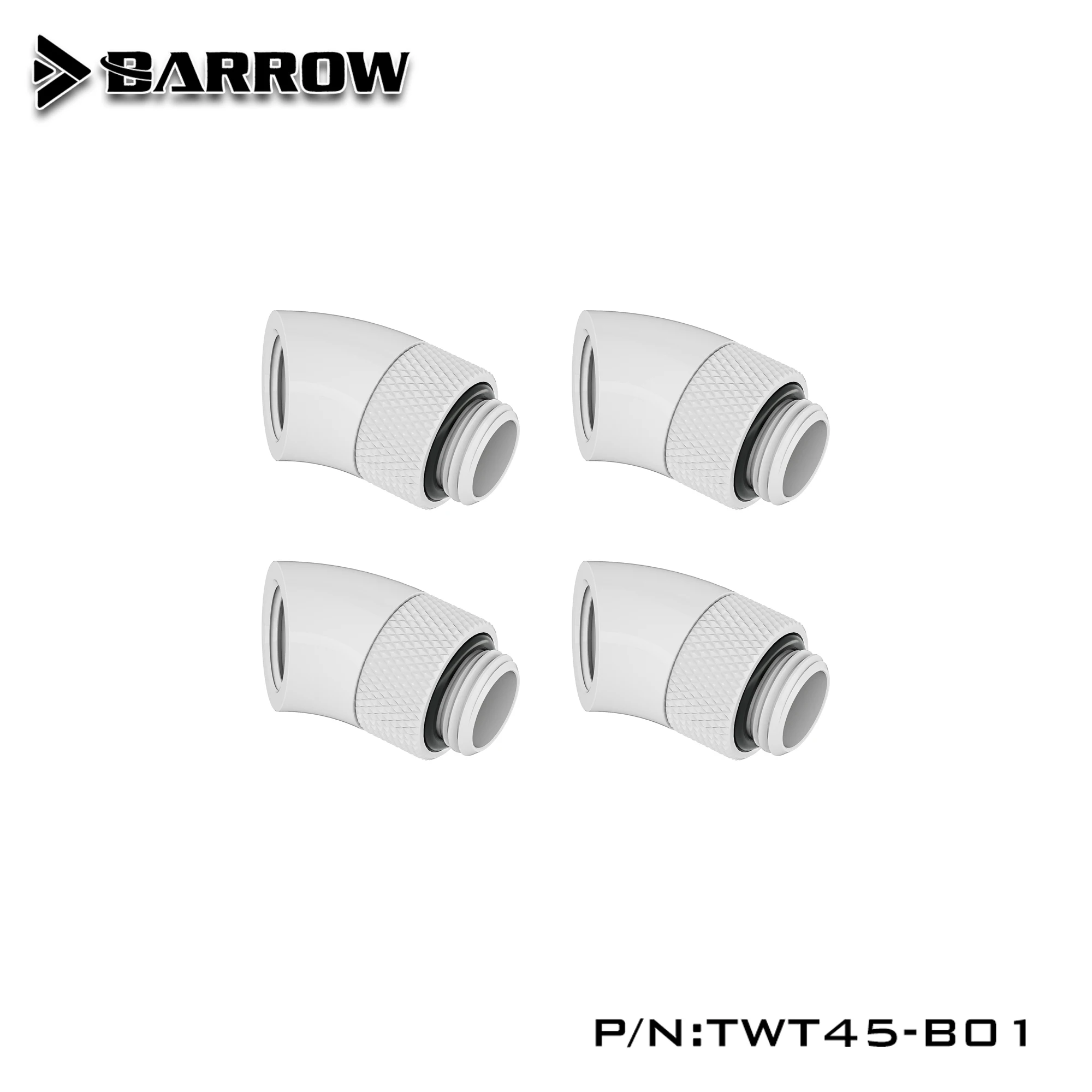 Barrow 45 Degree Rotary Fittings G1/4" Water Cooling Computer Adapter Gold Black White Silver G1/4'',TWT45-B01
Barrow 45 Degree Rotary Fittings G1/4" Water Cooling Computer Adapter Gold Black White Silver G1/4'',TWT45-B01