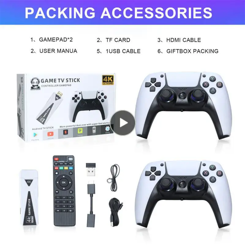 Tf Card Expansion Video Games Console 2.4g 2.4g Wireless Gaming Stick 4k Low Latency Dual Rocker Game Retro Handheld 10000 Games
Tf Card Expansion Video Games Console 2.4g 2.4g Wireless Gaming Stick 4k Low Latency Dual Rocker Game Retro Handheld 10000 Games