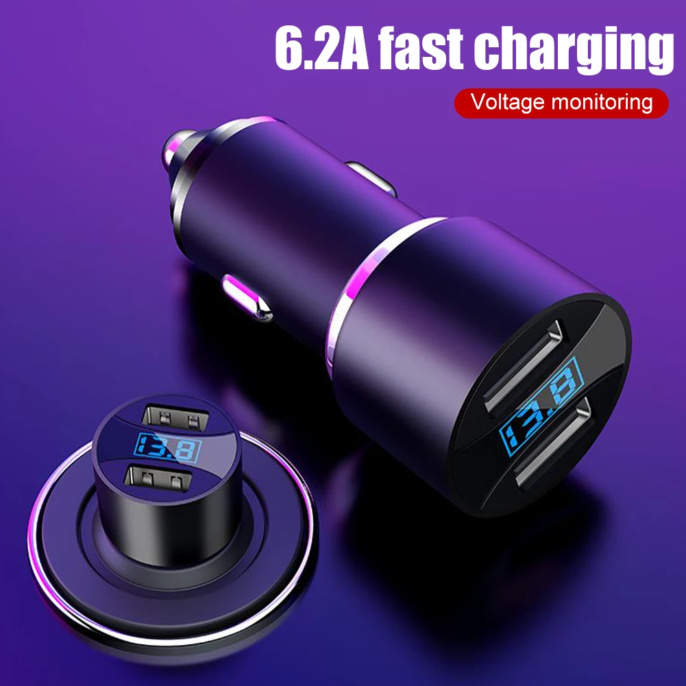 Car Charger 4.8A Fast Charging Dual USB Output with Voltmeter USB Charging Adapter for iPhone 13 Samsung Smart Phone USB Adapter
Car Charger 4.8A Fast Charging Dual USB Output with Voltmeter USB Charging Adapter for iPhone 13 Samsung Smart Phone USB Adapter