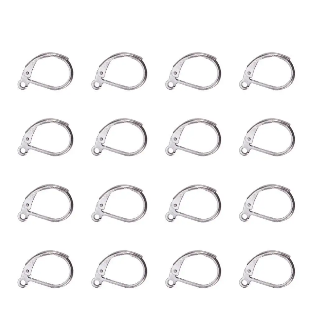 20PCS 304 Stainless Steel Leverback Earring Findings with Loop Stainless Steel Color 15x10x2mm Hole: 1.5mm
20PCS 304 Stainless Steel Leverback Earring Findings with Loop Stainless Steel Color 15x10x2mm Hole: 1.5mm