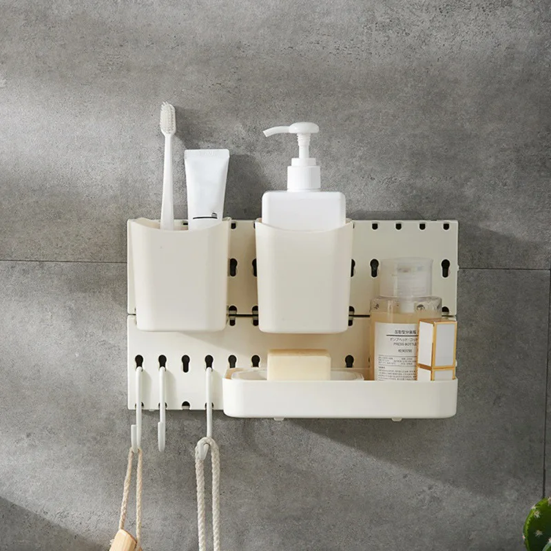 Nordic Style Plastic Storage Racks Punch-free Pegboard Shelf Household Pegboard Accessories For Kitchen Bathroom Shelf
Nordic Style Plastic Storage Racks Punch-free Pegboard Shelf Household Pegboard Accessories For Kitchen Bathroom Shelf