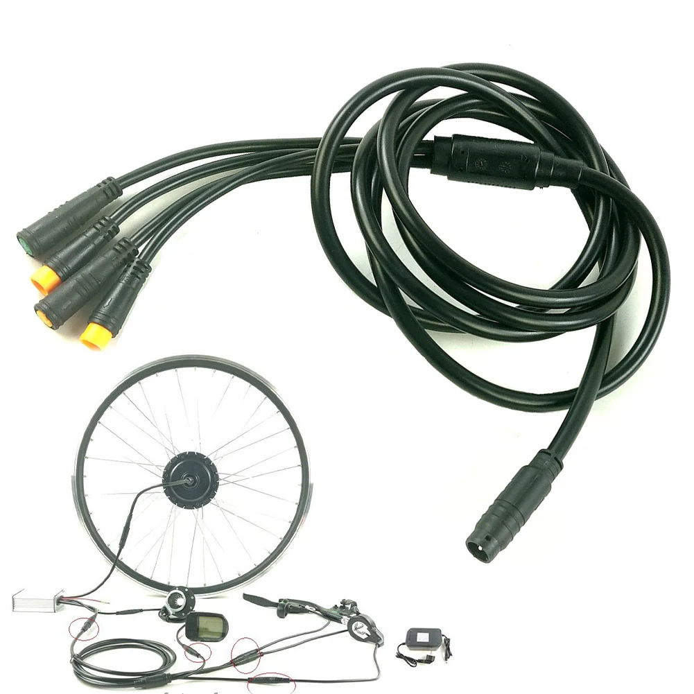 1 To 4 Electric Bicycle E-Bike Extension Cable Waterproof For Controller Waterproof Lines Modification Applicable 175mm Part
1 To 4 Electric Bicycle E-Bike Extension Cable Waterproof For Controller Waterproof Lines Modification Applicable 175mm Part