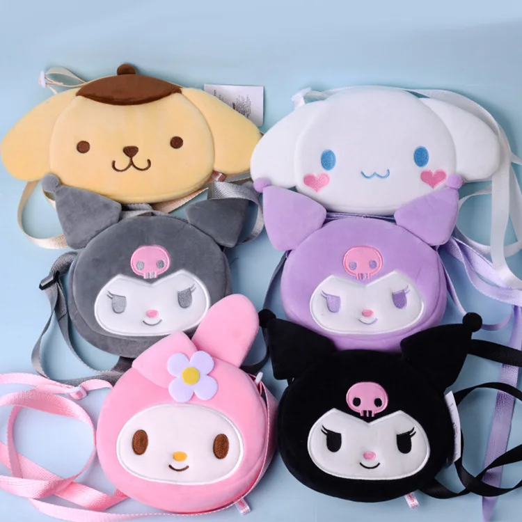Sanrio Anime Character Plush Doll Crossbody Bag Hello Kitty Kulomi Kawaii Makeup Storage Bag Coin Purse Girl Holiday Gift
Sanrio Anime Character Plush Doll Crossbody Bag Hello Kitty Kulomi Kawaii Makeup Storage Bag Coin Purse Girl Holiday Gift