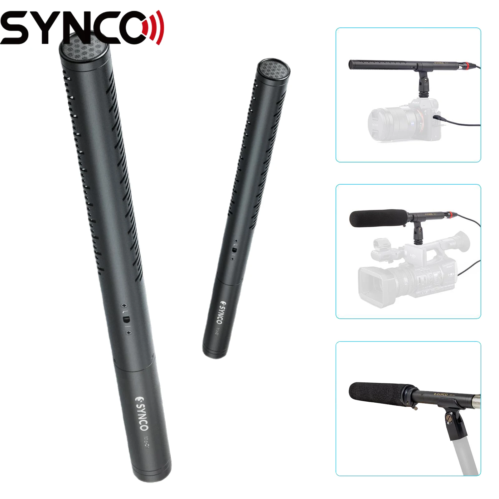 Synco Mic-D1 Professional Shotgun Microphone DSLR Camera Microphone Broadcast-quality for Broadcast Recording Studio Streamer
Synco Mic-D1 Professional Shotgun Microphone DSLR Camera Microphone Broadcast-quality for Broadcast Recording Studio Streamer