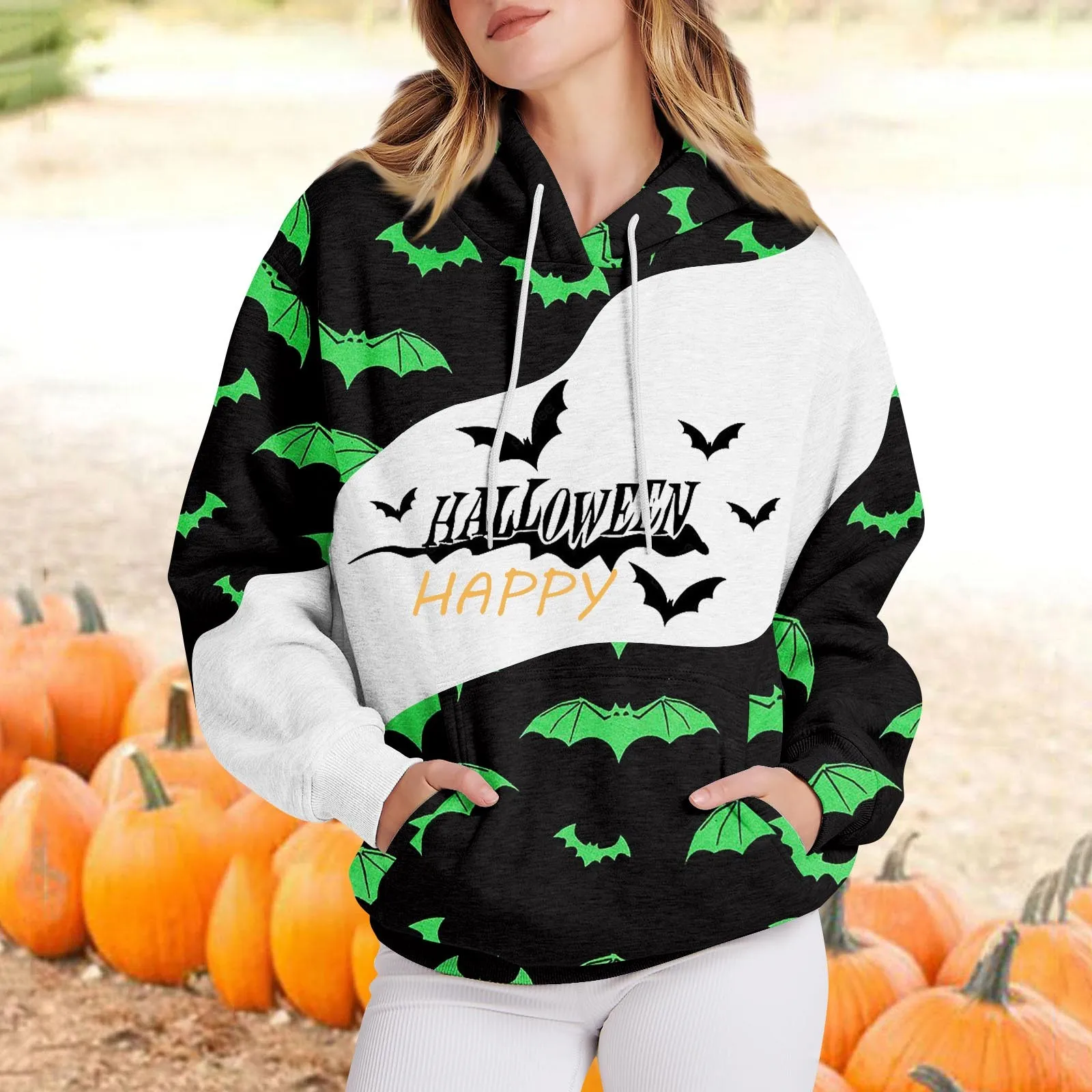 Hoodie Women's Halloween Irregular Print Long Sleeve Hooded Aesthetic Letter Print Hoodies Autumn Winter Halloween Sweatshirts
Hoodie Women's Halloween Irregular Print Long Sleeve Hooded Aesthetic Letter Print Hoodies Autumn Winter Halloween Sweatshirts