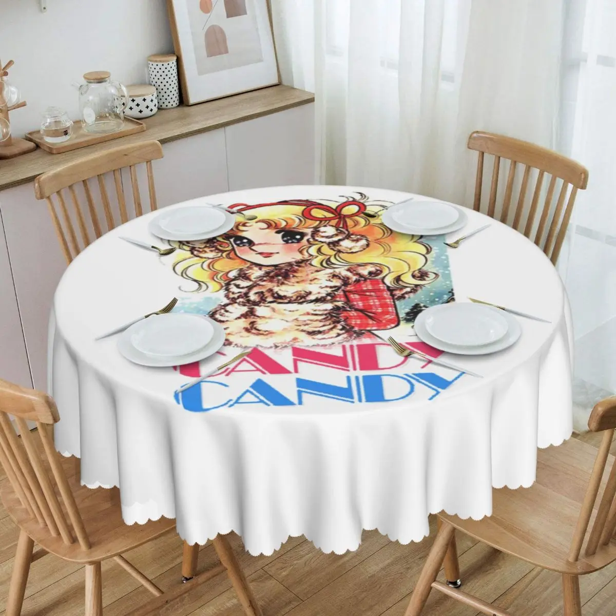 Round Fitted Candy Candy Logo Table Cloth Oilproof Tablecloth 60 inch Table Cover for Kitchen Dinning
Round Fitted Candy Candy Logo Table Cloth Oilproof Tablecloth 60 inch Table Cover for Kitchen Dinning