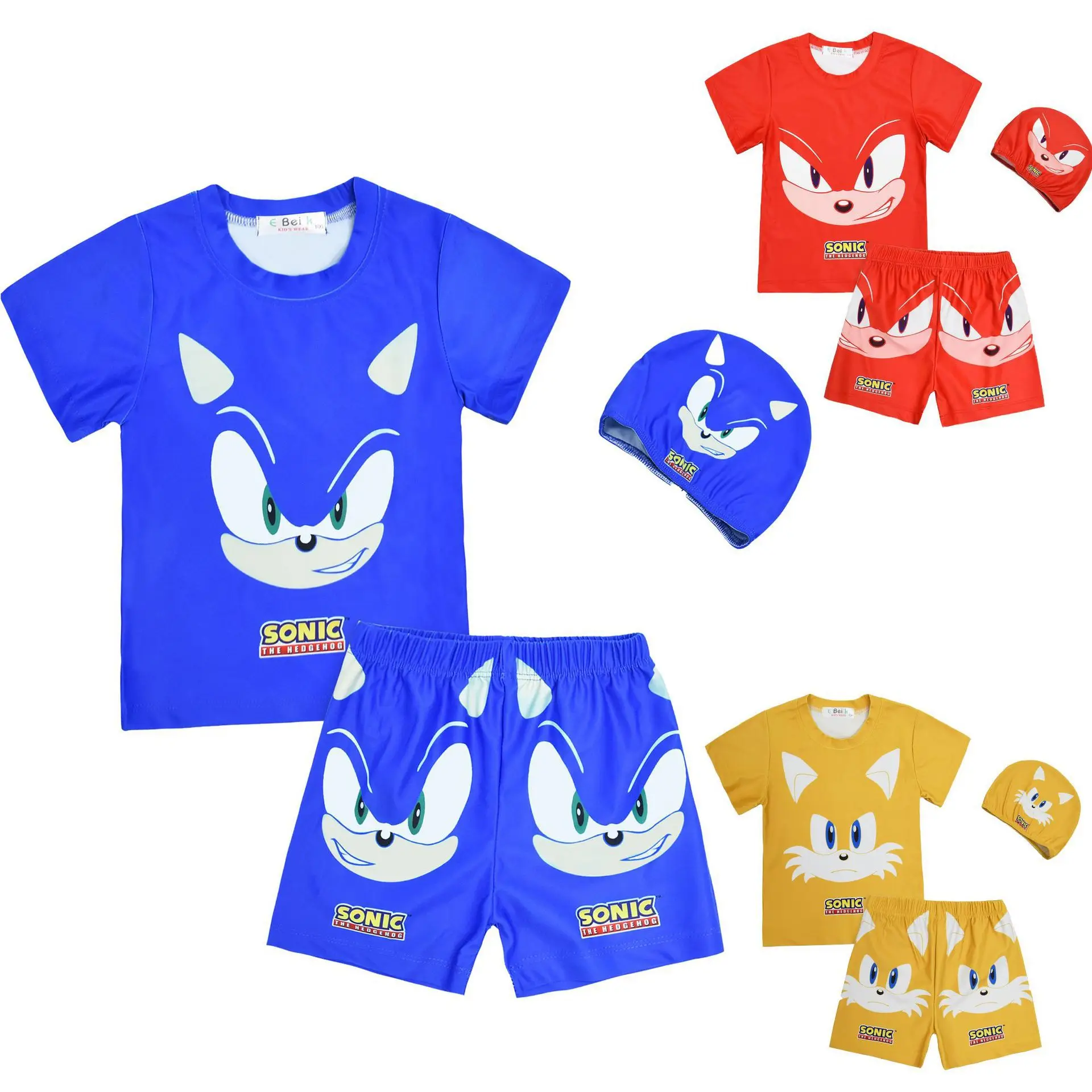 Sonic Cartoon Children's Swimsuit Short Sleeved Set Toddler Beach Clothes Anime Summer Fashion Boys and Girls New 2023
Sonic Cartoon Children's Swimsuit Short Sleeved Set Toddler Beach Clothes Anime Summer Fashion Boys and Girls New 2023