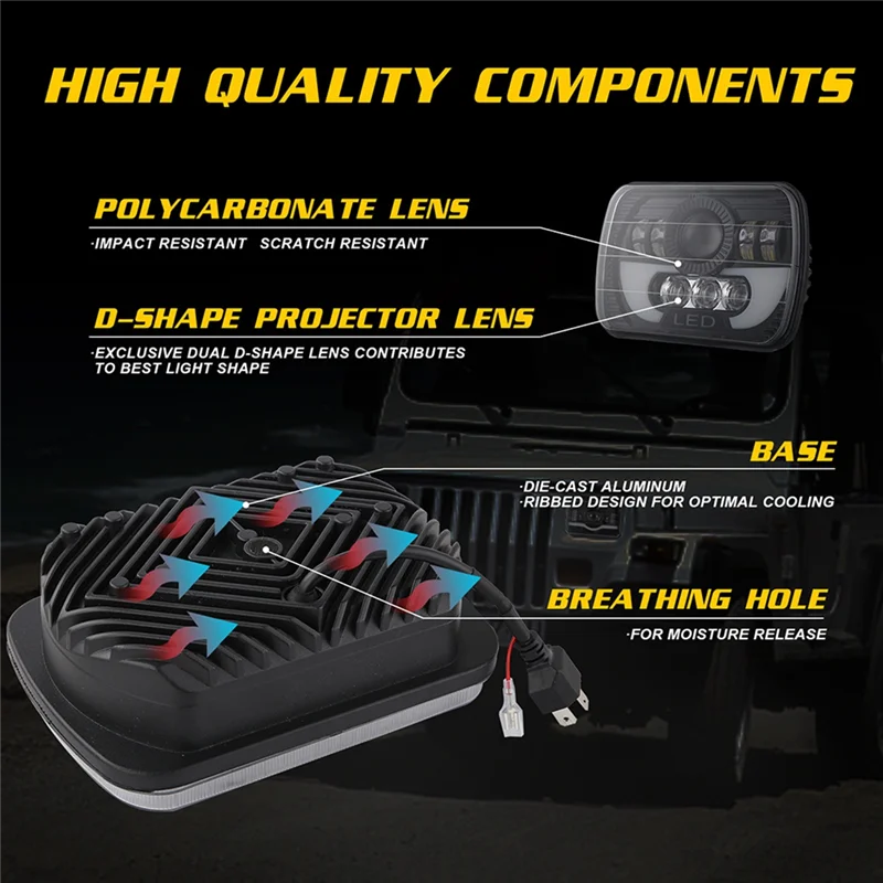 7X6In 5X7In LED Headlights 6052 6054 H5054 H6054 LED Headlight DRL Sealed Beam for Cargo
7X6In 5X7In LED Headlights 6052 6054 H5054 H6054 LED Headlight DRL Sealed Beam for Cargo