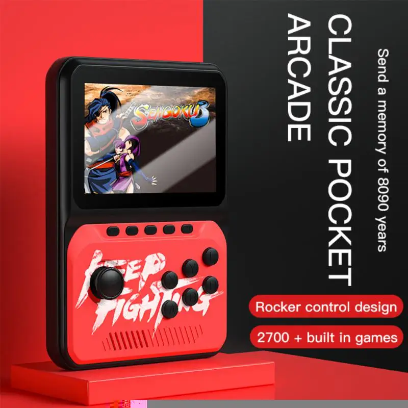 Retro 3.5 Inch 6 Emulator Classic Rocker Arcade Player Gamepads Handheld Game Consoles Built-in 2700 Games For Kids Gift 
Retro 3.5 Inch 6 Emulator Classic Rocker Arcade Player Gamepads Handheld Game Consoles Built-in 2700 Games For Kids Gift