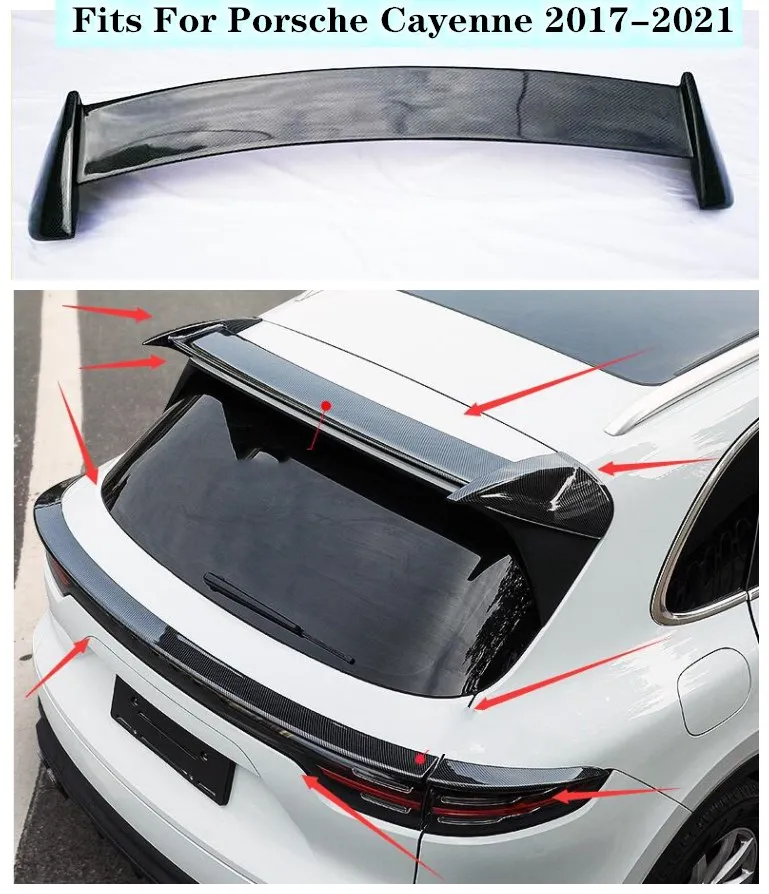 Подходит для Porsche Cayenne 2017 2018 2019 2020 2021 2022 высококачественный задний спойлер из углеродного волокна
Подходит для Porsche Cayenne 2017 2018 2019 2020 2021 2022 высококачественный задний спойлер из углеродного волокна