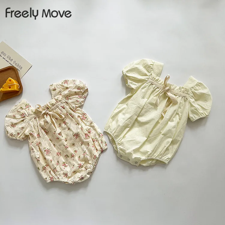 Freely Move 2022 Summer Newborn Infant Baby Girls Romper Solid Bow Cute Infant Romper Playsuit Jumpsuit Fashion Baby Clothes
Freely Move 2022 Summer Newborn Infant Baby Girls Romper Solid Bow Cute Infant Romper Playsuit Jumpsuit Fashion Baby Clothes