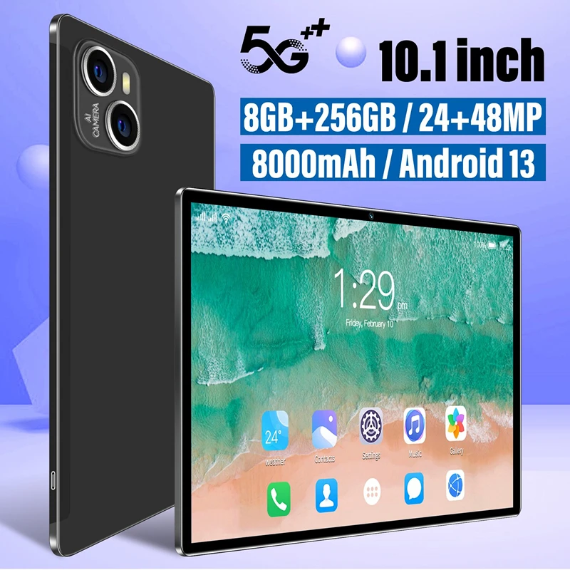 Tablet 10.1inch with SIM Slot 8GB 256GB tablets sale Android 13 tablet android 8000mAh WIFI BT5.0 Tablettes tablet PC
Tablet 10.1inch with SIM Slot 8GB 256GB tablets sale Android 13 tablet android 8000mAh WIFI BT5.0 Tablettes tablet PC