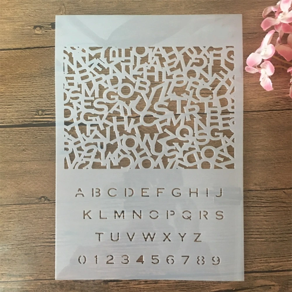 A4 29 см алфавитные буквы DIY трафареты для слоев настенная живопись раскраска для скрапбукинга тиснильный альбом декоративный шаблон
A4 29 см алфавитные буквы DIY трафареты для слоев настенная живопись раскраска для скрапбукинга тиснильный альбом декоративный шаблон