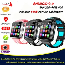 Android 9.0 RAM 2GB ROM 16GB Smart 4G GPS Kid Student Music Camera Wristwatch SOS Monitor Trace Location Google Play Phone Watch
