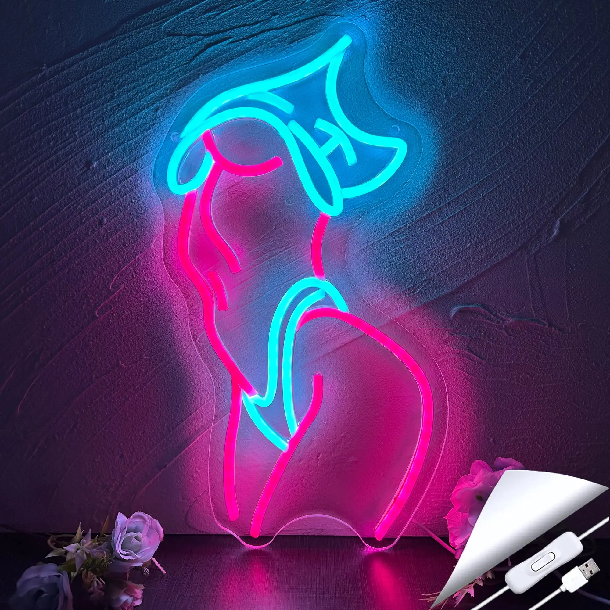 Sexy Lady Body LED Neon Light Sign USB Powered Wall Art Lamp Decor for Home Party Bar Store Wedding Decor Acrylic Neon Lamps 
Sexy Lady Body LED Neon Light Sign USB Powered Wall Art Lamp Decor for Home Party Bar Store Wedding Decor Acrylic Neon Lamps