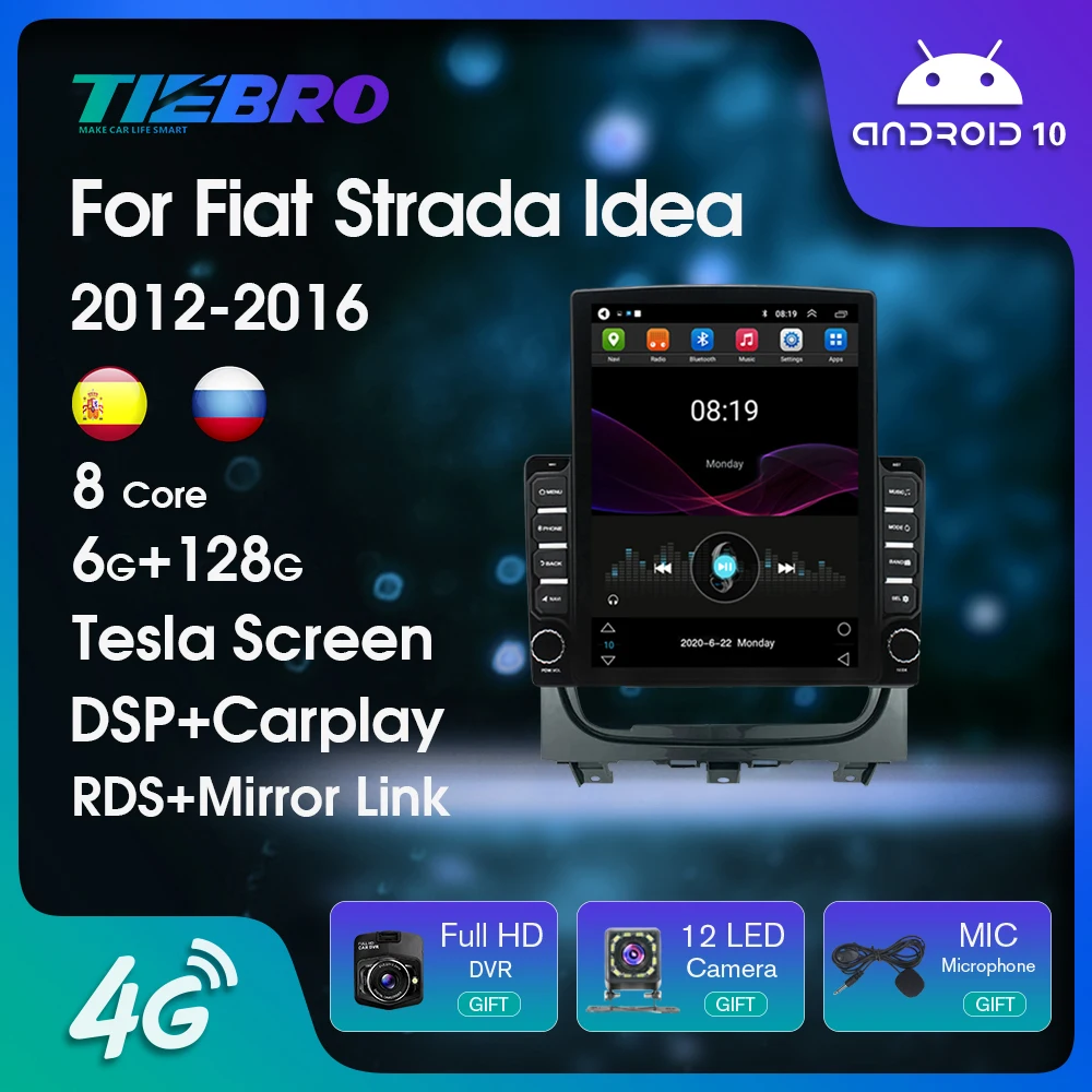 Android Tesla Style Vertical Screen Multimedia Player Car Radio For Fiat Strada Idea 2012-2016 GPS Navigation Auto Radio Carplay
Android Tesla Style Vertical Screen Multimedia Player Car Radio For Fiat Strada Idea 2012-2016 GPS Navigation Auto Radio Carplay