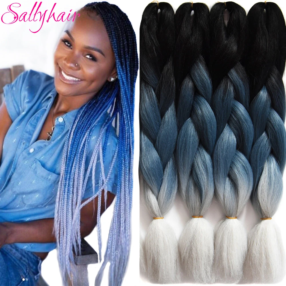 Плетеные волосы Sallyhair, 24 дюйма, 3 тона, черные, синие, серебристые, крупные косы, высокотемпературное волокно, синтетические волосы для наращи...
Плетеные волосы Sallyhair, 24 дюйма, 3 тона, черные, синие, серебристые, крупные косы, высокотемпературное волокно, синтетические волосы для наращи...