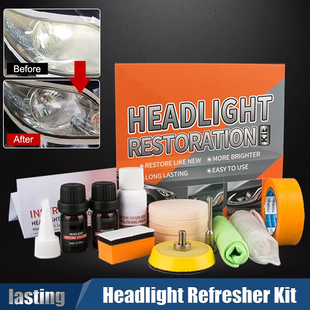 5/10/30m Car Front Headlight Restoration Kit Polishing Kit Clean Washer Lenses Renovate Brightener Scratches Repair Polish
5/10/30m Car Front Headlight Restoration Kit Polishing Kit Clean Washer Lenses Renovate Brightener Scratches Repair Polish