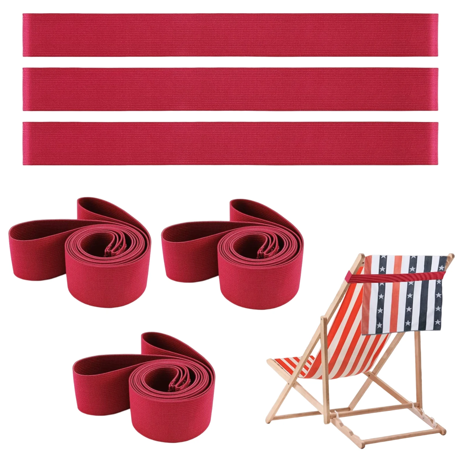 

6 шт. аксессуары для круиза и бассейна, эластичные ветрозащитные пляжные стулья для водных видов спорта, повязки для полотенец, прочные универсальные