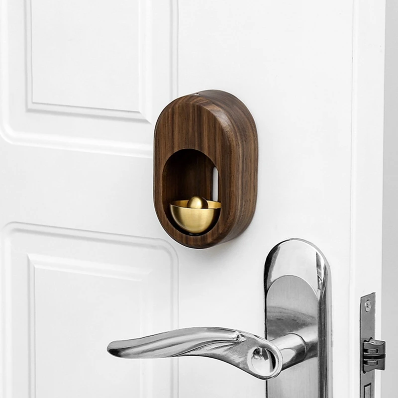 Creative Copper Bell Household Doorbell Wood Doorbell Room Decoration Reminder Bell Refrigerator Paste Copper Bell 
Creative Copper Bell Household Doorbell Wood Doorbell Room Decoration Reminder Bell Refrigerator Paste Copper Bell