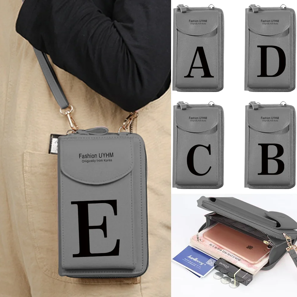 Mobile Phone Bag Crossbody Purse Women Shoulder Bags Leather Clutch Pack Ladies Portable Wallets Card Holder Black Letter Print
Mobile Phone Bag Crossbody Purse Women Shoulder Bags Leather Clutch Pack Ladies Portable Wallets Card Holder Black Letter Print