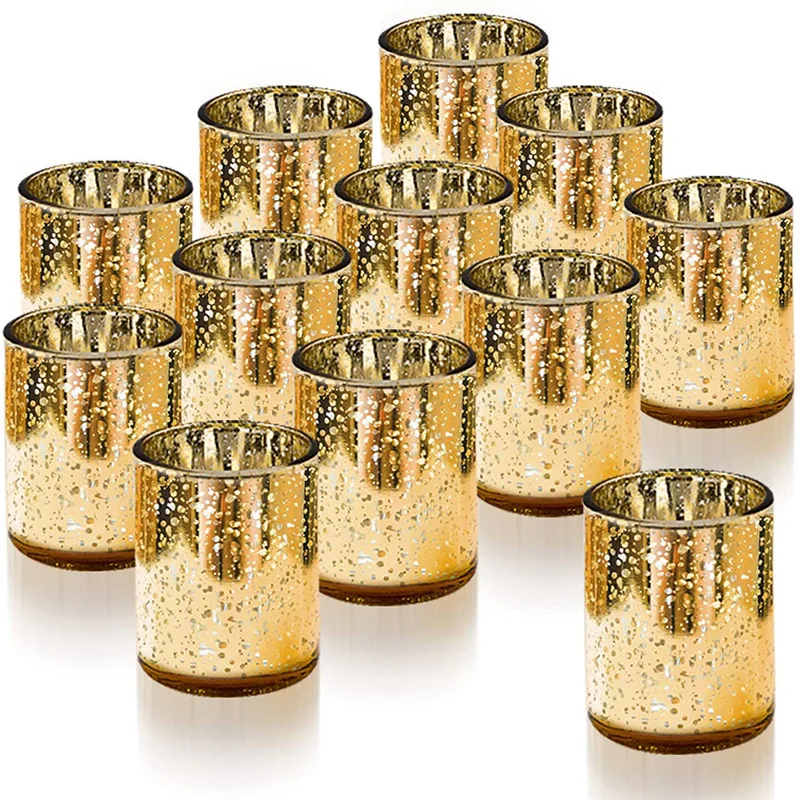 Electroplating Glass Incense Cup Candle Holder Empty Cup Romantic Candlelight Dinner 12-Piece Set 
Electroplating Glass Incense Cup Candle Holder Empty Cup Romantic Candlelight Dinner 12-Piece Set