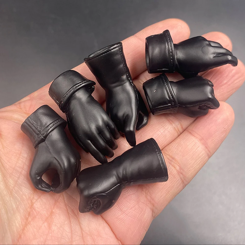 

Medicom RAH 1/6 WWII Series Akira Motorcycle Black Gloved Hand Model 6PCS/SET Accessories Fit 12" Doll Figure Collectable