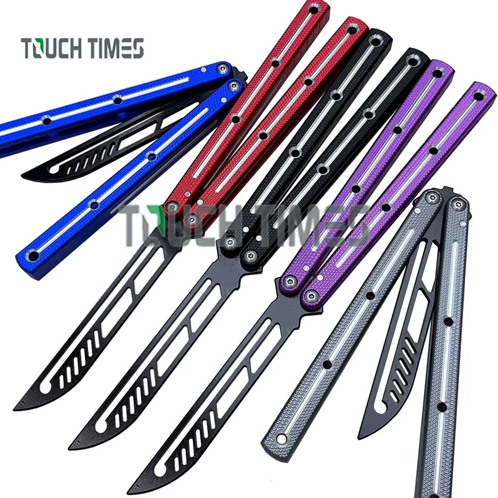 TOUCH TIMES Kraken Clone Balisong Flipper Butterfly Trainer Knife No Tap Floating Washer System 6061 Channel Aluminum Handle
TOUCH TIMES Kraken Clone Balisong Flipper Butterfly Trainer Knife No Tap Floating Washer System 6061 Channel Aluminum Handle