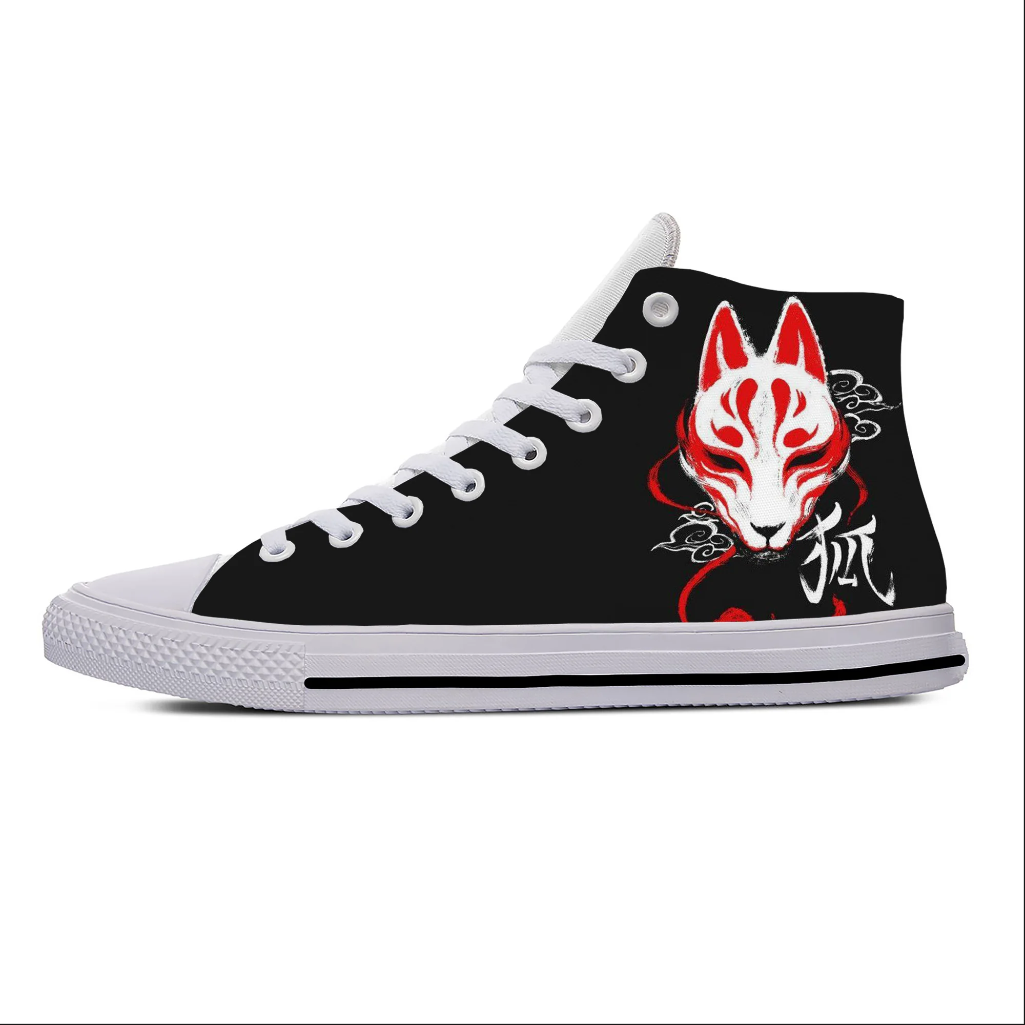 Hot Kitsune Mask Japanese Fox Anime Manga Cartoon Casual Cloth Shoes High Top Lightweight Breathable 3D Print Men Women Sneakers
Hot Kitsune Mask Japanese Fox Anime Manga Cartoon Casual Cloth Shoes High Top Lightweight Breathable 3D Print Men Women Sneakers