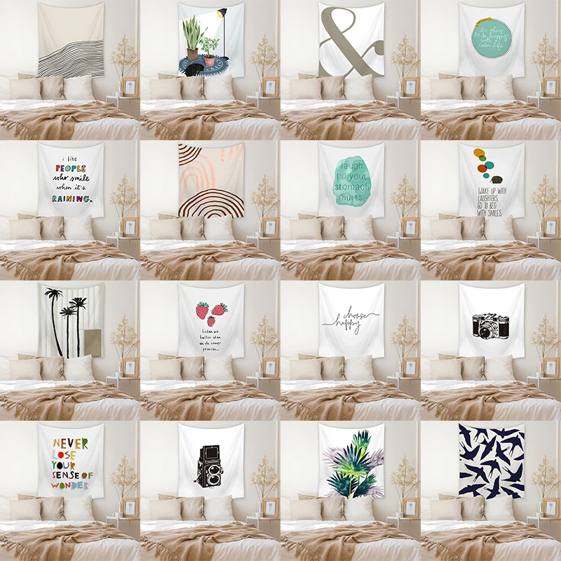 Letter Print Tapestry Home Decor Polyester Botanical Pattern Living Room Decor Tapestry
Letter Print Tapestry Home Decor Polyester Botanical Pattern Living Room Decor Tapestry