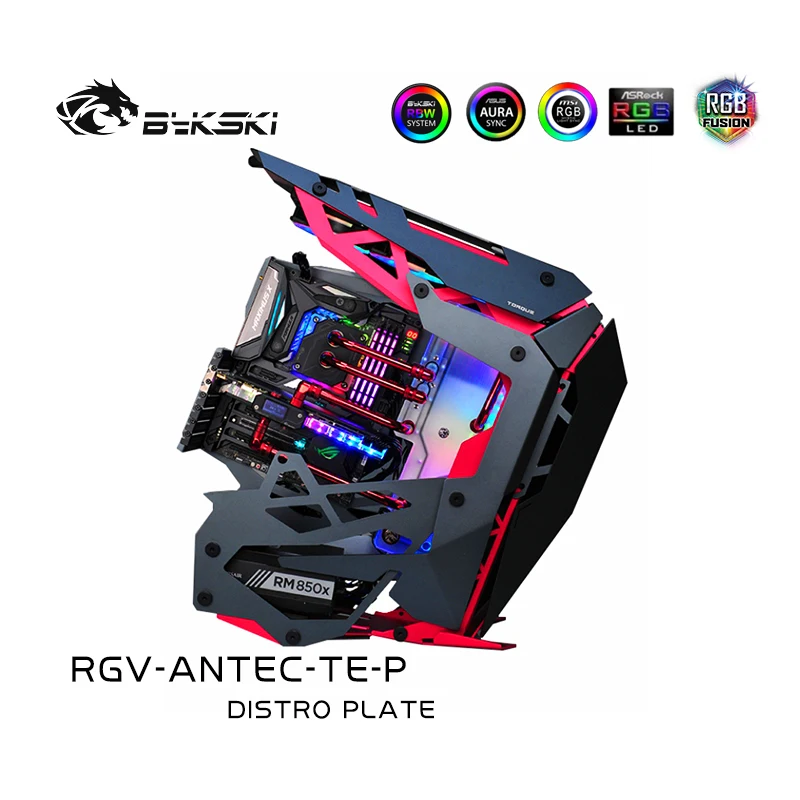 

Bykski Water Distro Plate For Antec Torque Case,2X 360 Radiator Water Cooling Loop Solution,12V/5V RGB SYNC,RGV-Antec-TE-P