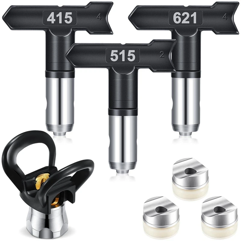 Spray Tips Airless Paint Sprayer Tips Reversible Spray Tip Nozzle Spray Tip Nozzle With Base For Airless Paint Spray
Spray Tips Airless Paint Sprayer Tips Reversible Spray Tip Nozzle Spray Tip Nozzle With Base For Airless Paint Spray
