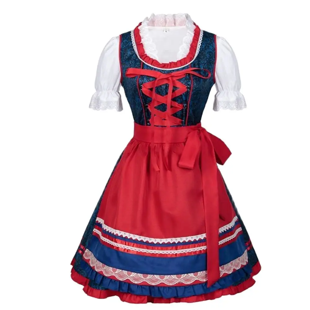 Woman Halloween Dress Bavarian Oktoberfest Costume Maid Costume Stage Costume Strap Ruffles Dress Up Clothing
Woman Halloween Dress Bavarian Oktoberfest Costume Maid Costume Stage Costume Strap Ruffles Dress Up Clothing