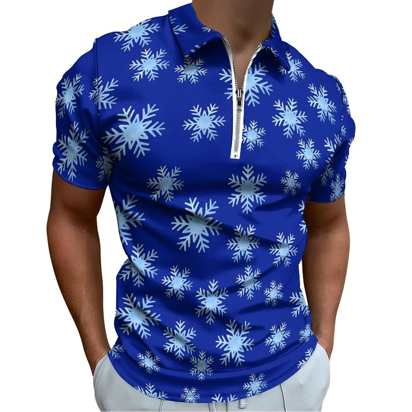 Winter Snowflake Casual T-Shirts Royal Blue Polo Shirt Novelty Shirt Day Short Sleeve Design Clothing Large Size
Winter Snowflake Casual T-Shirts Royal Blue Polo Shirt Novelty Shirt Day Short Sleeve Design Clothing Large Size