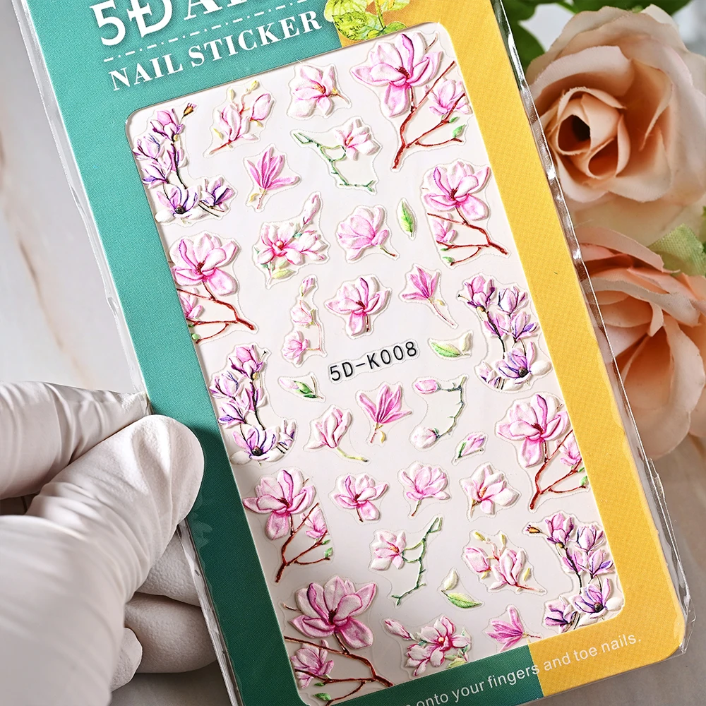 5D Embossed Pink Peach Flowers Nail Art Sticker 8-10cm Pink Self-Adhesive Floral Sliders Spring Summer Peach Floral Slider &*7
5D Embossed Pink Peach Flowers Nail Art Sticker 8-10cm Pink Self-Adhesive Floral Sliders Spring Summer Peach Floral Slider &*7