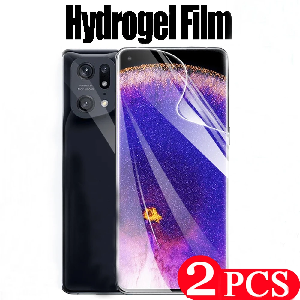 

2Pcs 9D phone screen protector for OPPO Find X6 pro Hydrogel film Find X5 X3 X2 lite Neo X Not Glass protective film Smartphone