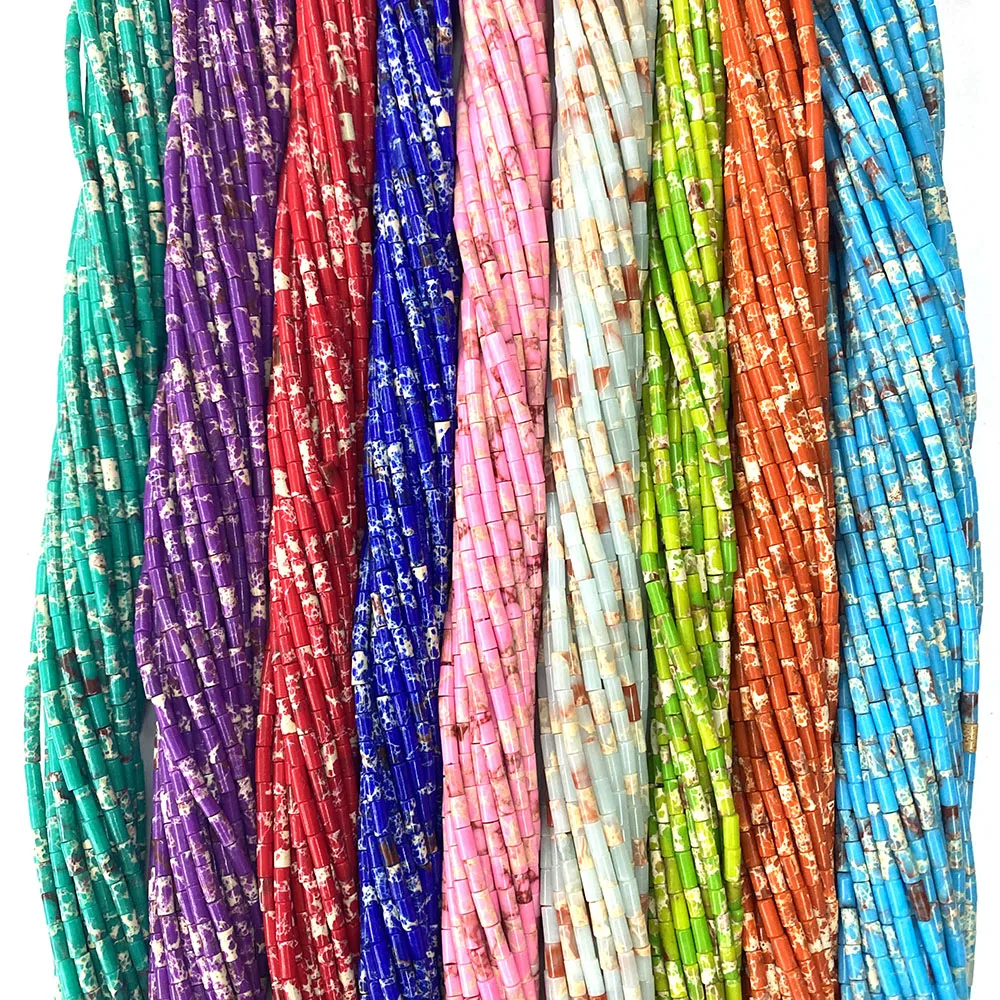 Natural Stone Beads Tubular Emperor Stone Handmade Make Bracelet Necklace DIY Jewelry Accessory Imperial Stone Round Tube Charms
Natural Stone Beads Tubular Emperor Stone Handmade Make Bracelet Necklace DIY Jewelry Accessory Imperial Stone Round Tube Charms